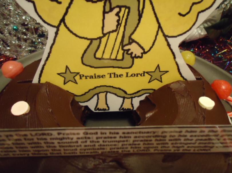 Angel praise the lord cake