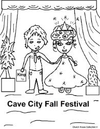 Cave City Fall Festival Coloring Page
