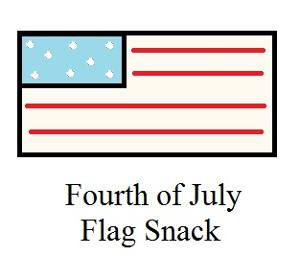 Fourth of July Sunday School Lesson For Kids- Flag Snack for Sunday school