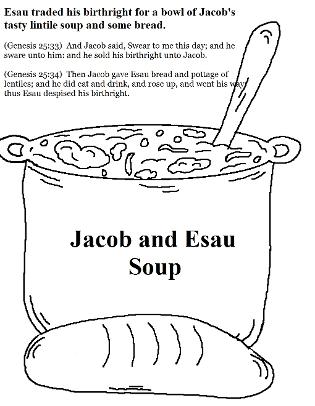 Esau and Jacob Coloring Pages