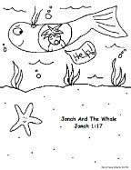 Jonah And The Whale Coloring Pages