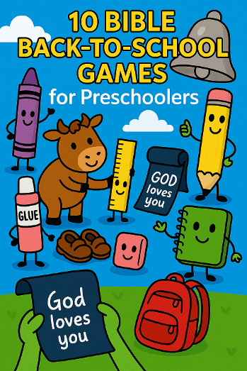 10 Preschool bible Games for Back-to-School Object verse tie in by Church House Collection Store