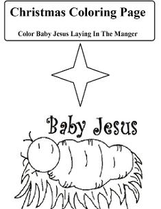 The Birth of Jesus Coloring Pages