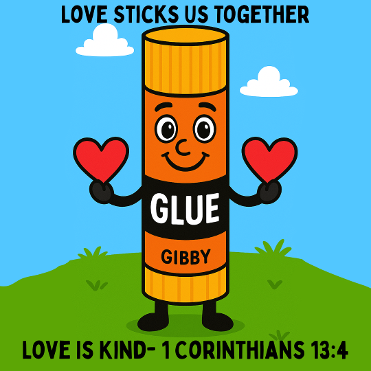 Free Back To School Glue Stick Bible Sunday School Lesson Preschool Toddlers Crafts Lesson Plan Snack Song Activity Church House Collection Store Love Is Kind 1 Corinthians 13:4