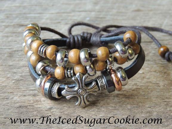 Leather Bracelets by The Iced Sugar Cookie