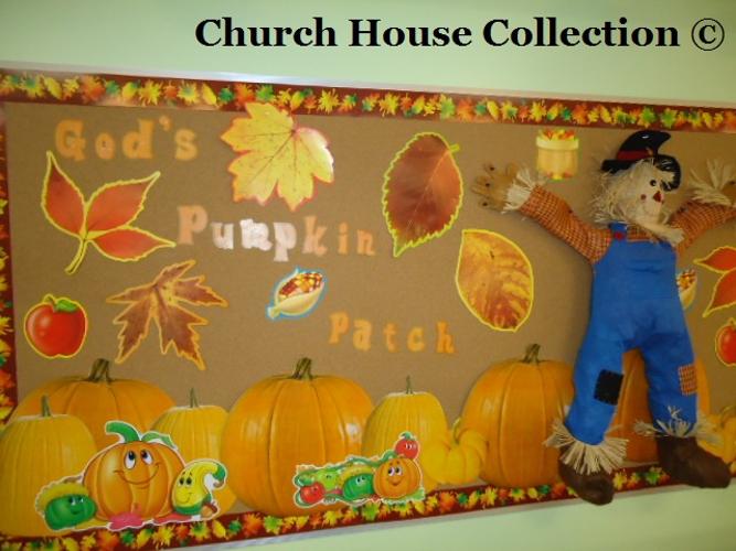 Fall Scarecrow Bulletin Board Idea For Sunday School