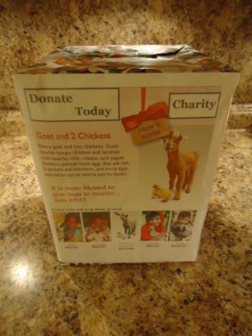 Give a goat charity box