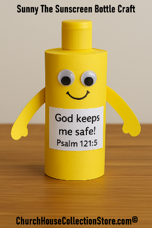 Summer Sunscreen Bible Sunday School Craft For Preschoolers