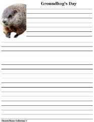 Groundhog Day Writing Paper For School