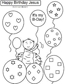 Happy Birthday Jesus Coloring pages