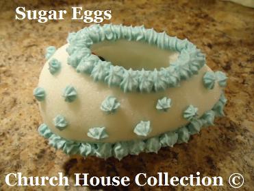 Directions on how to make sugar eggs for Easter Sunday school kids and toddlers. Fun Easter activity