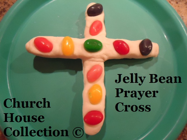 Jelly Bean Prayer by ChurchHouseCollection.com Jelly Bean Prayer Salt Dough Cross Craft for Sunday school toddlers and kids. DIY Directions