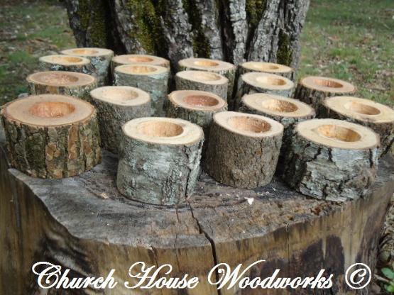 Rustic Wedding Candle Holders