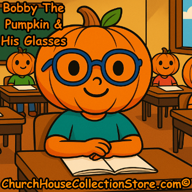 Bobby The Pumpkin And His Glasses - Free Fall Preschool Bible Sunday School Lesson - ChurchHouseCollectionStore.com
