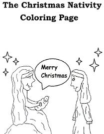 The Birth of Jesus Coloring Pages